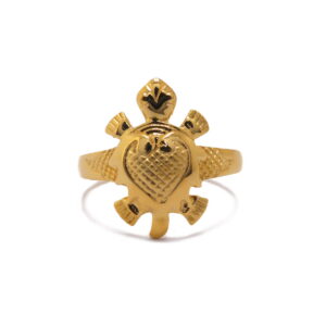 22k Gold Plain Tortoise Ring