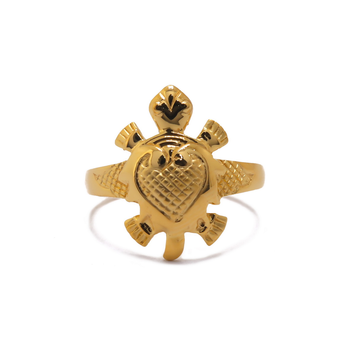 22k Gold Plain Tortoise Ring - Image 2