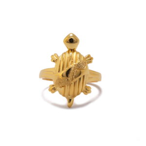 22k Gold Plain Turtle Ring