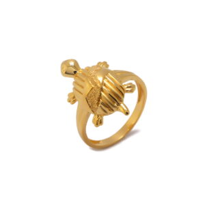 22k Gold Plain Turtle Ring