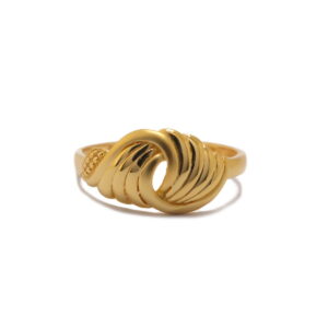 22k Gold Plain Whirlpool Ring