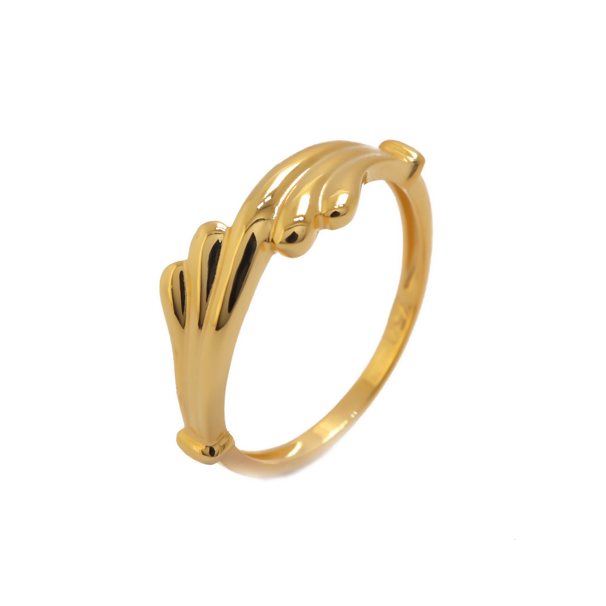 22k Gold Plain U n Me Ring
