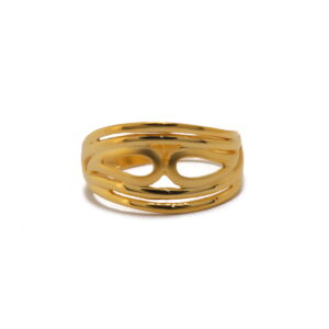 22k Gold Plain Connecting Ring