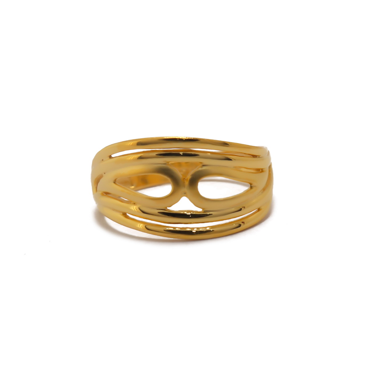 22k Gold Plain Connecting Ring - Image 2