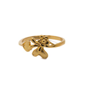 22k Gold Plain Two Net Ring