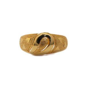 22k Gold Plain Ladder Of Love Ring