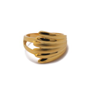 22k Gold Plain Morning Dew Ring