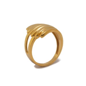 22k Gold Plain Morning Dew Ring
