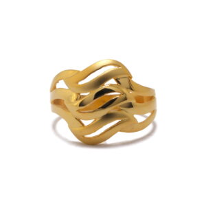 22k Gold Plain Garden Flower Ring