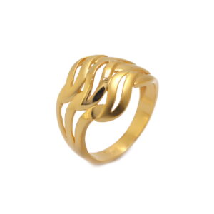 22k Gold Plain Garden Flower Ring