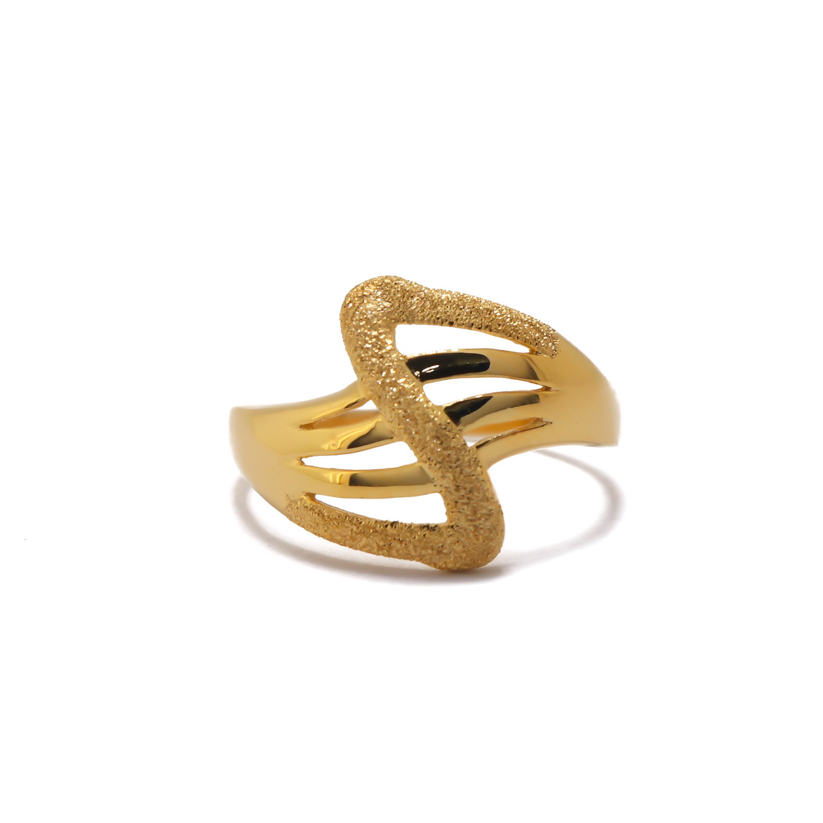 22k Gold Plain Classic Symmetrical Ring - Image 2