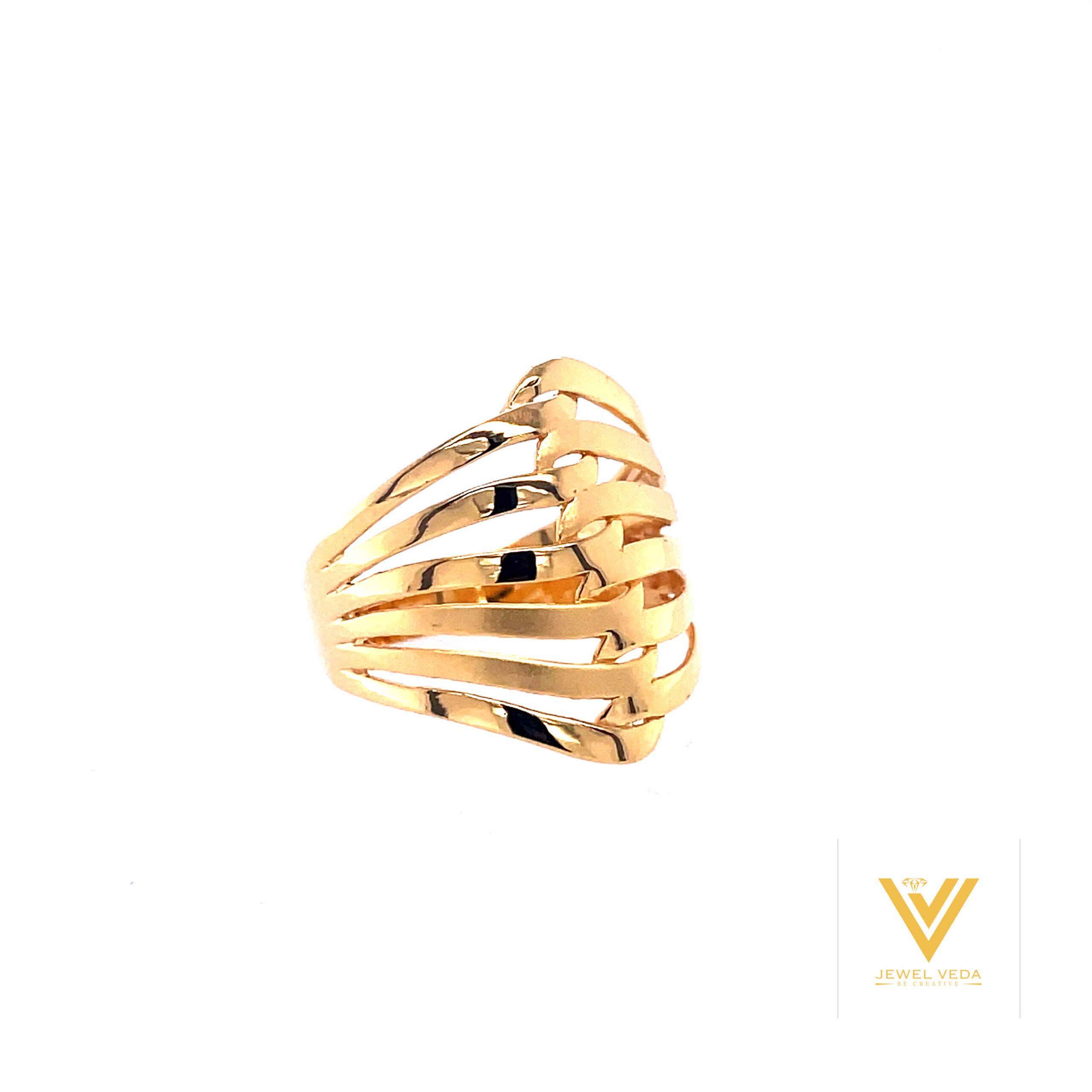 22k Gold Plain Orbit Ring