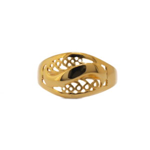 22k Gold Plain Designer Ring