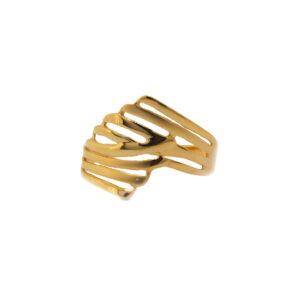22k Gold Plain Swan Shaped Ring