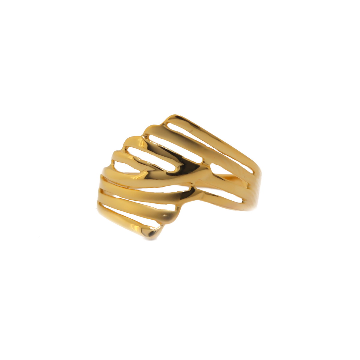 22k Gold Plain Swan Shaped Ring - Image 2