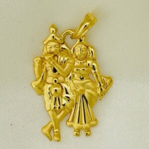 916 Gold Solid Radhekrishna Pendants