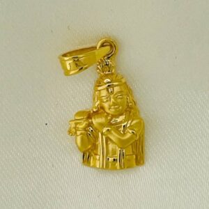 22k gold lord krishna pendants