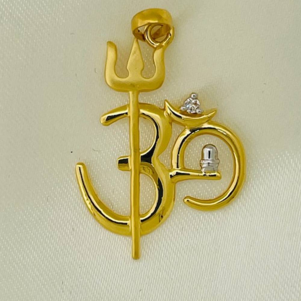 916 gold design of lord shiv pendants
