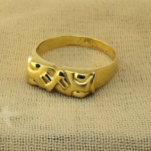 22K Gold Plain Casual Ring