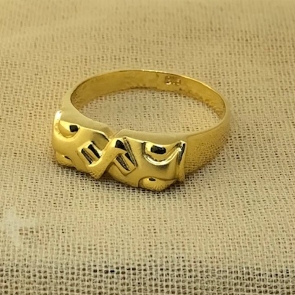 22K Gold Plain Casual Ring