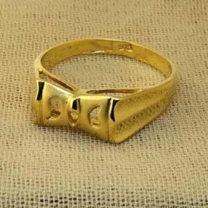 916 gold plain delicate ring