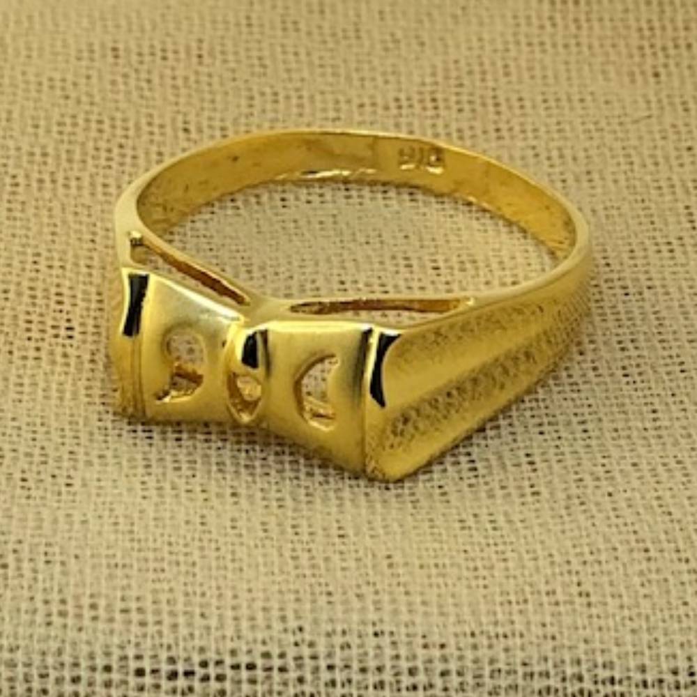 916 gold plain delicate ring
