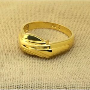 916 gold plain ring for mens