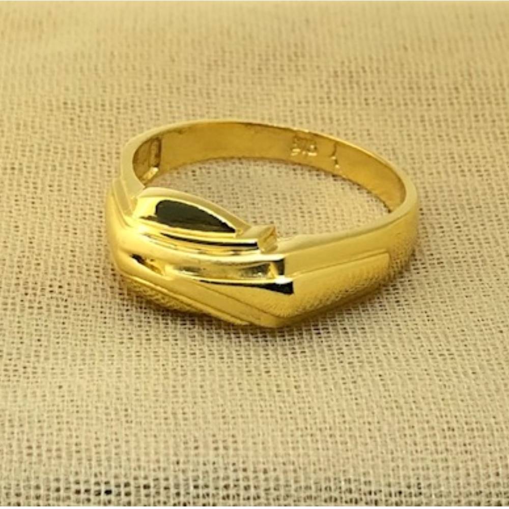 916 gold plain ring for mens