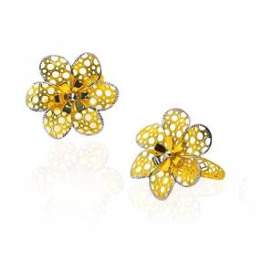 Begum collection Natural Flower with Round Design Ring