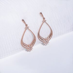 Rose Gold Princess Earrings