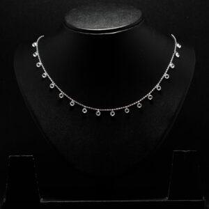 Silver queens necklace