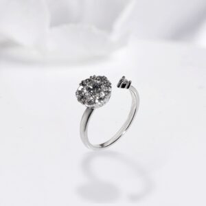 Solitaire spin ring
