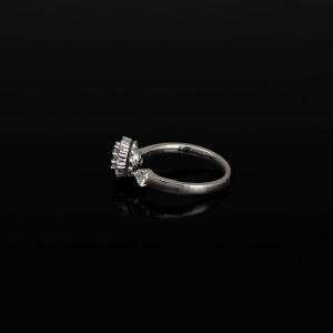 Solitaire spin ring