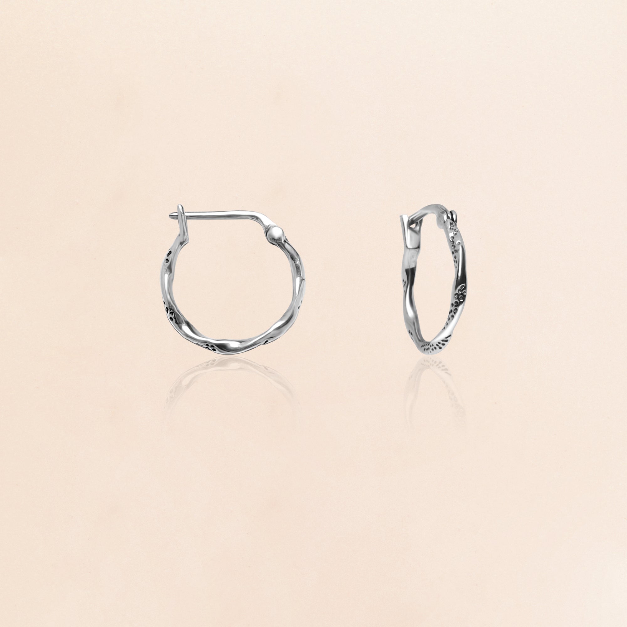Oxidised Vintage Hoops - Image 4