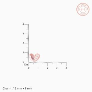 Rose gold made for each other studs