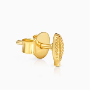 Golden alluring stud earrings