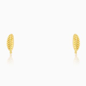 Golden alluring stud earrings