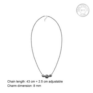 Traditional silver tribal mangalsutra