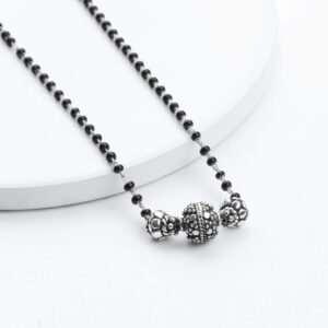 Traditional silver tribal mangalsutra