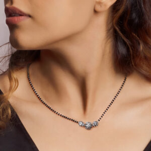 Traditional silver tribal mangalsutra