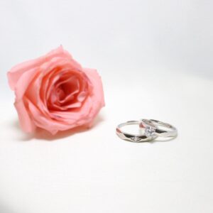 Silver rhomb couple band