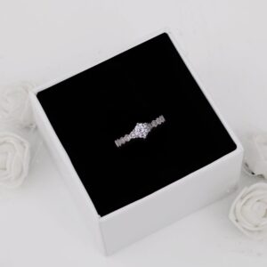 Silver charm ring