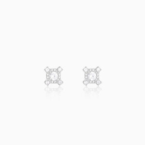 Silver shine bright like floral studs