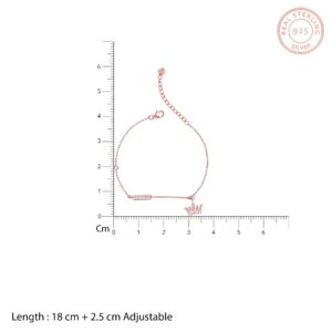 Anushka sharma rose gold crown bracelet