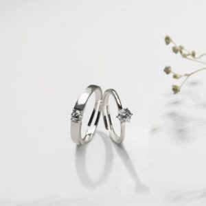 Silver minimal couple rings