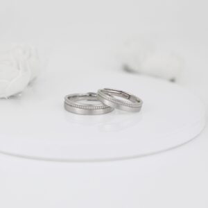 Silver timeless couple band