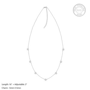 Silver Star Constellation Necklace