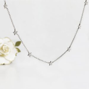 Silver Star Constellation Necklace