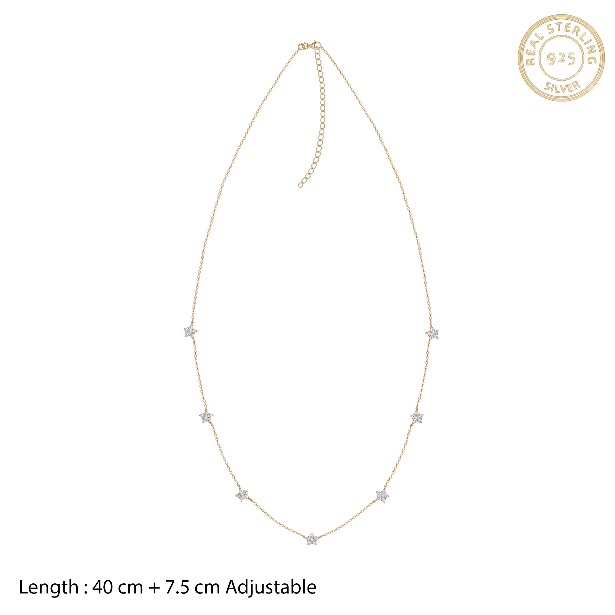 Golden star constellation necklace - Image 4