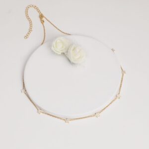 Golden star constellation necklace